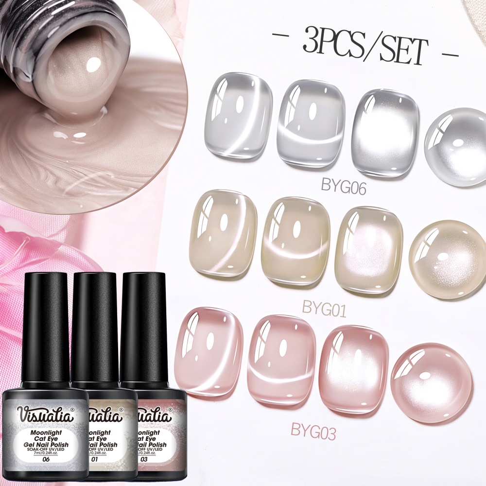 Nail Art Elegant - Ensemble de 3 vernis à ongles
