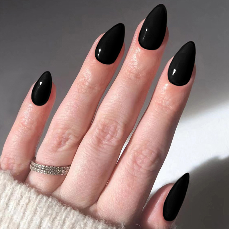 Nail Art Red - 24 faux ongles de couleur unie,