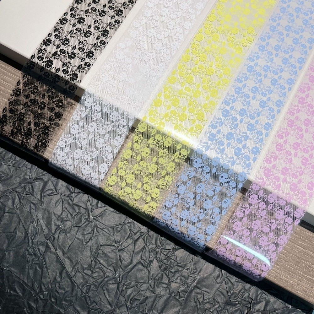 Nail Foil Transfer - Autocollants pour ongles en dentelle à