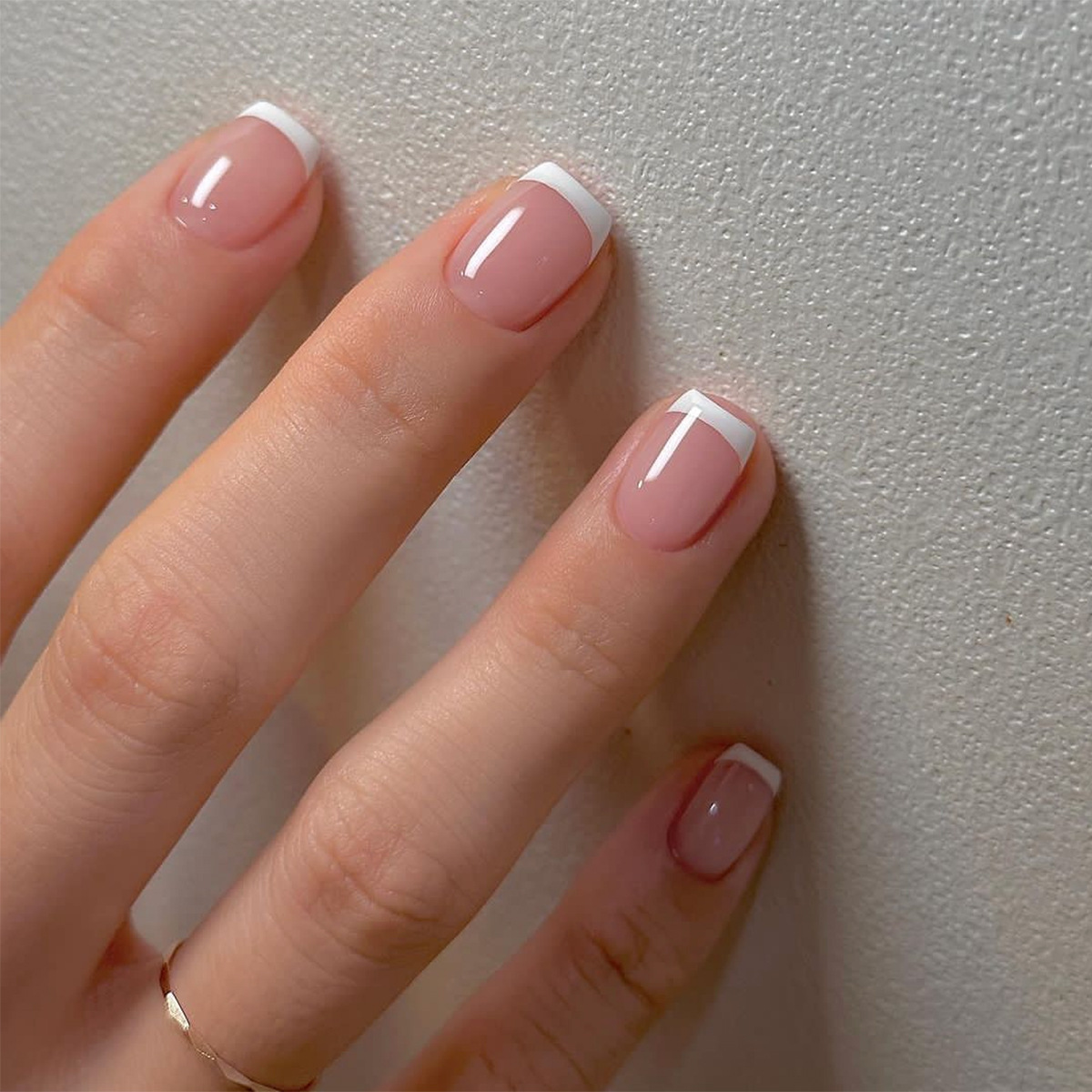 Nail Art Press On - 24 pièces/ensemble Faux ongles courts pour