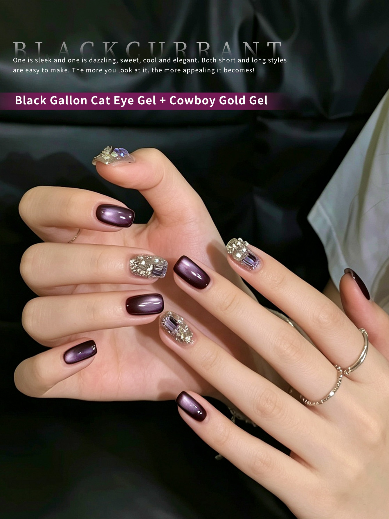 Vernis à ongles gel œil de cha - Nail Art Violet avis et prix