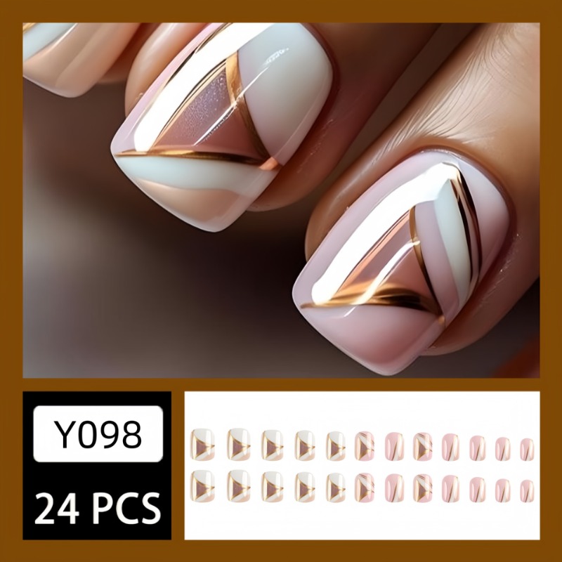 24 pièces/ensemble mignon doux - Nail Art Press On avis et prix
