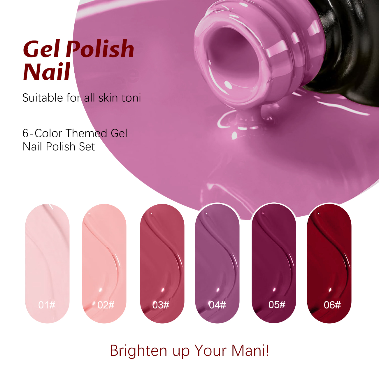 Ensemble de 6 vernis à ongles  - Nail Art Violet avis et prix