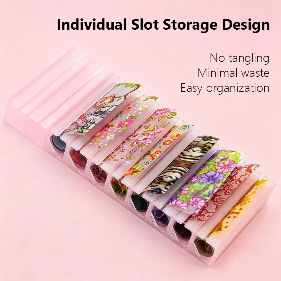 Boîte de rangement portable 10 - Nail Foil Transfer avis et prix