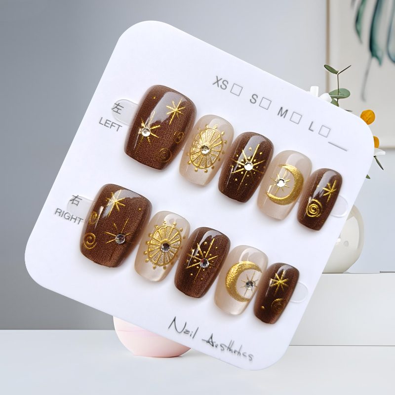 10 pièces automne et hiver sér - Nail Art Press On avis et prix