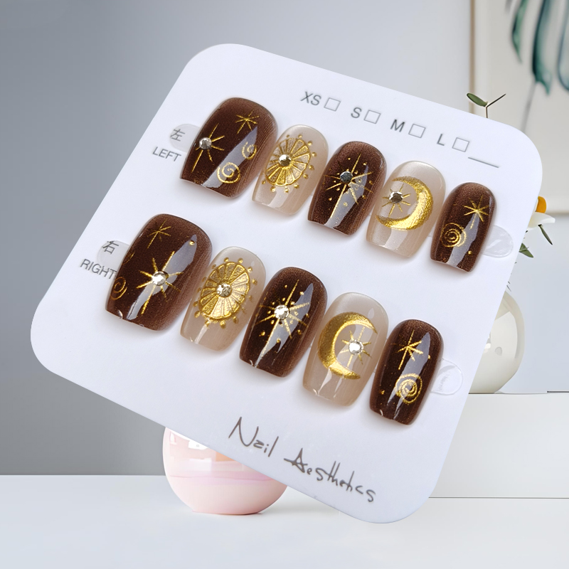 10 pièces automne et hiver sér - Nail Art Press On avis et prix