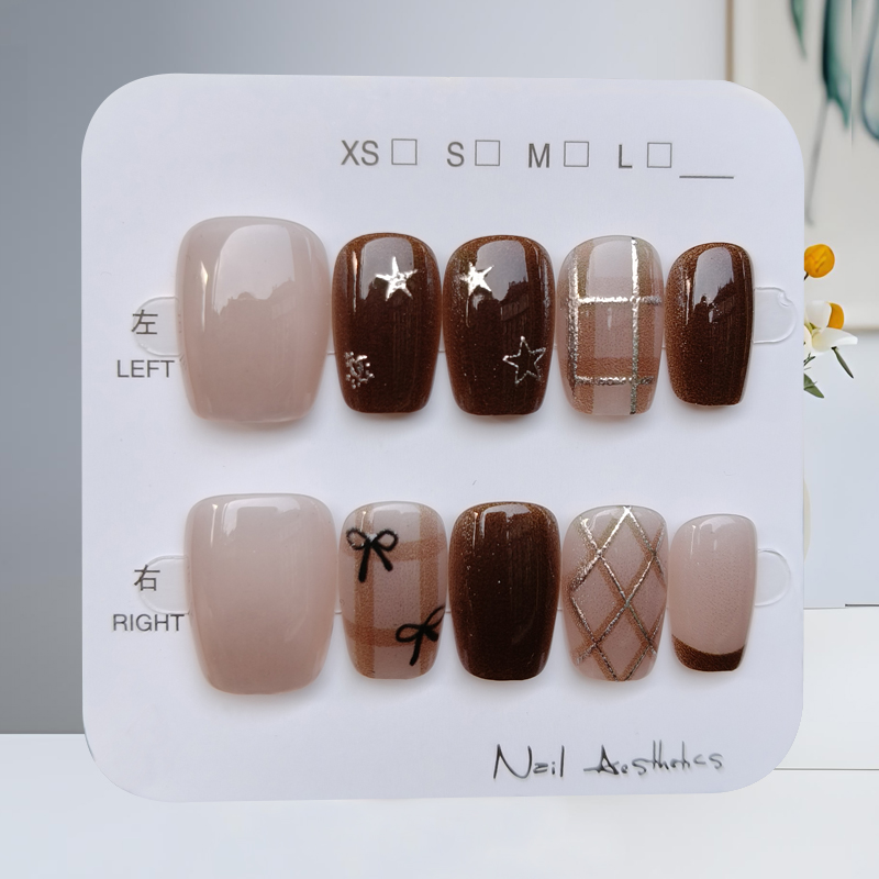 10 pièces automne et hiver sér - Nail Art Press On avis et prix
