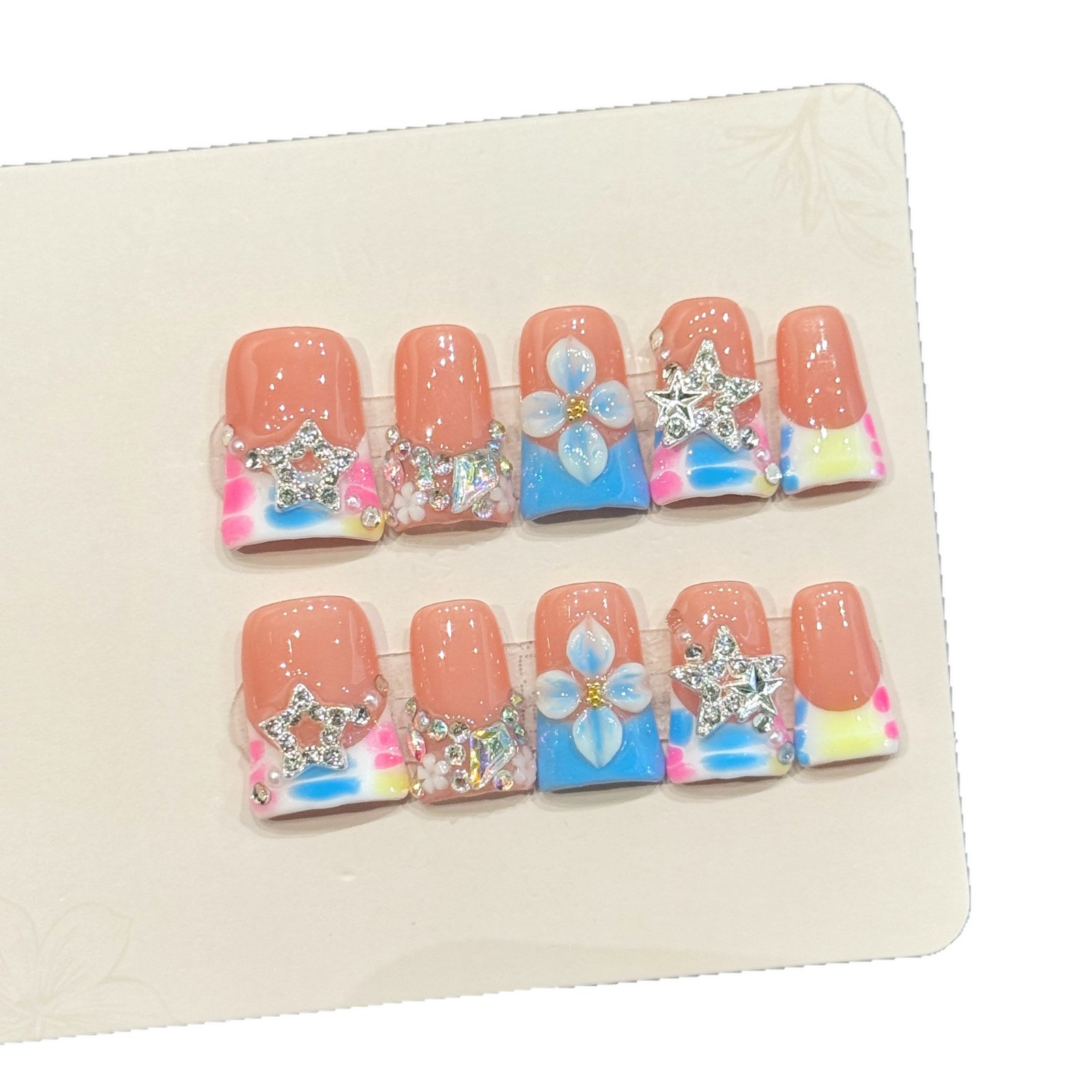 10 pièces de faux ongles de lu - Nail Adhesive Tab avis et prix
