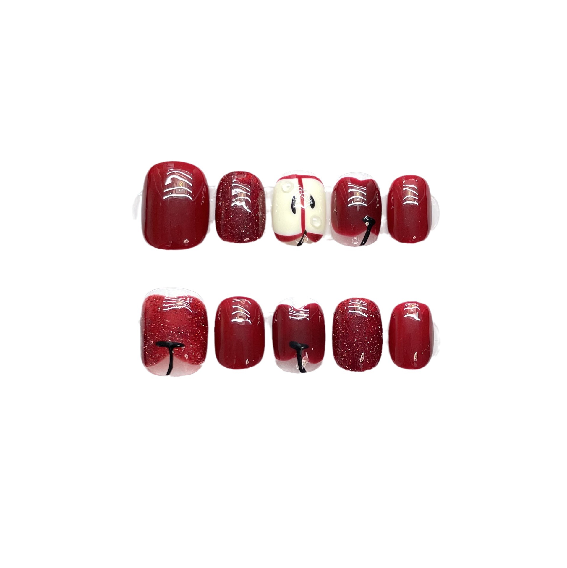 10 pièces de faux ongles de lu - Nail Adhesive Tab avis et prix