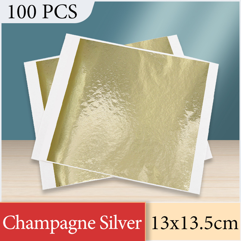 13x13.5cm Champagne Argent Feu - Nail Foil Transfer avis et prix