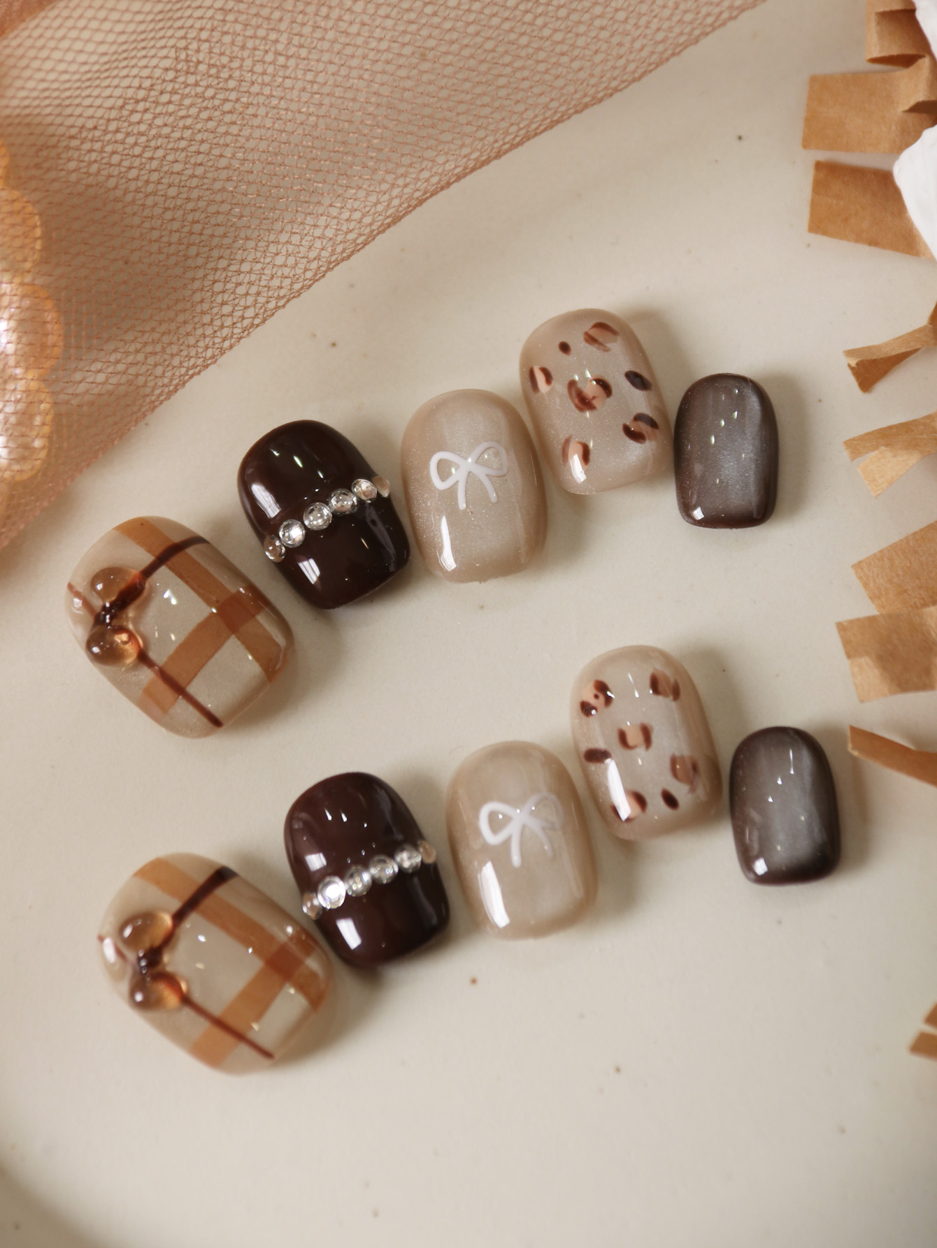 10 pièces presse sur ongles co - Nail Adhesive Tab avis et prix