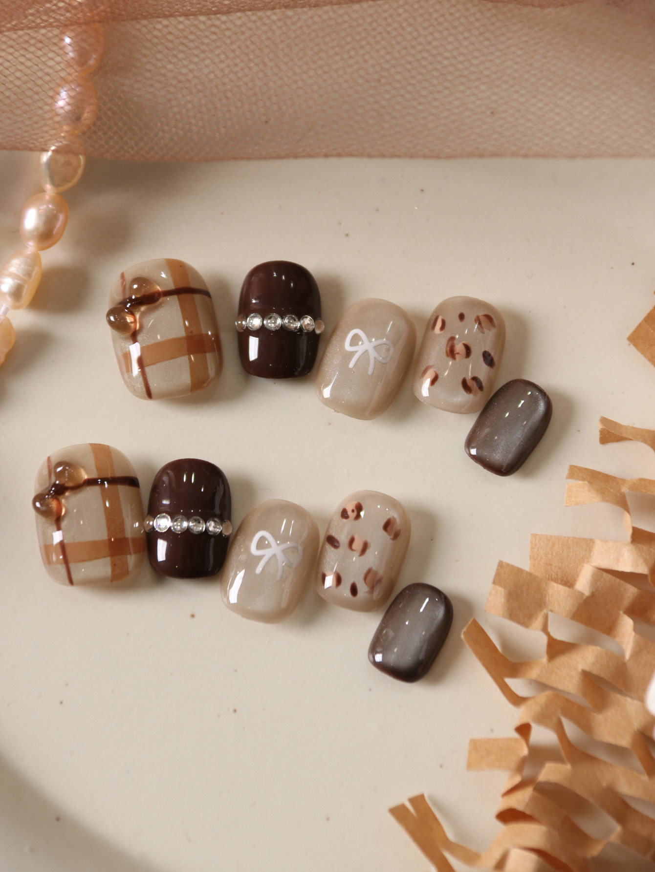10 pièces presse sur ongles co - Nail Adhesive Tab avis et prix