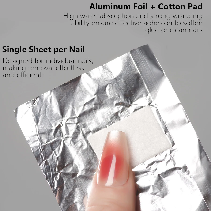 100 pièces sac feuille d'alumi - Nail Foil Transfer avis et prix