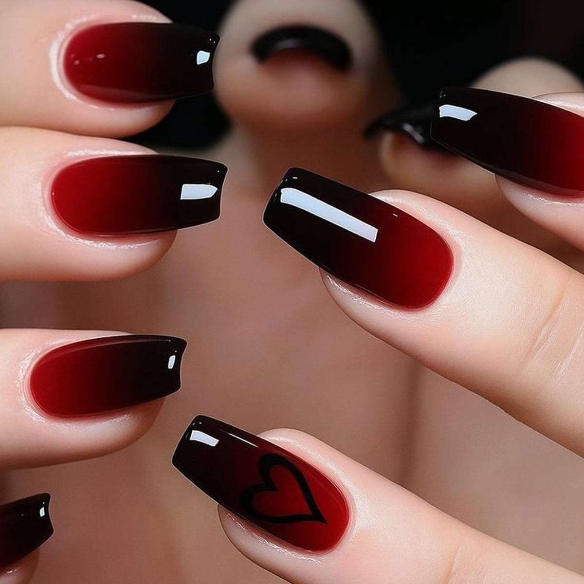 Faux ongles courts et moyens p - Nail Art Red avis et prix