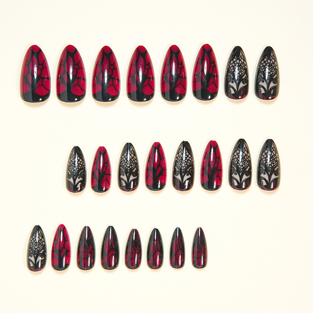 Faux ongles moyens pour femmes - Nail Art Red avis et prix