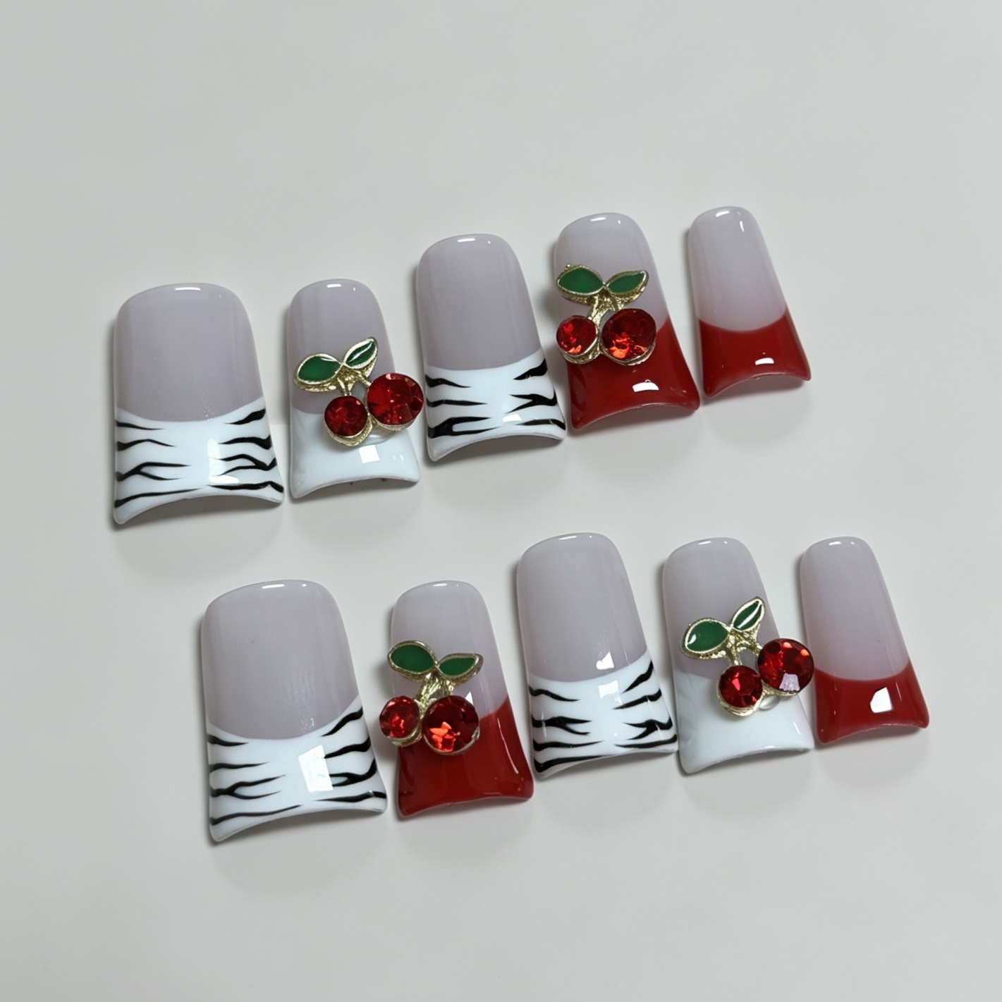 Faux ongles à presser français - Nail Art Red avis et prix