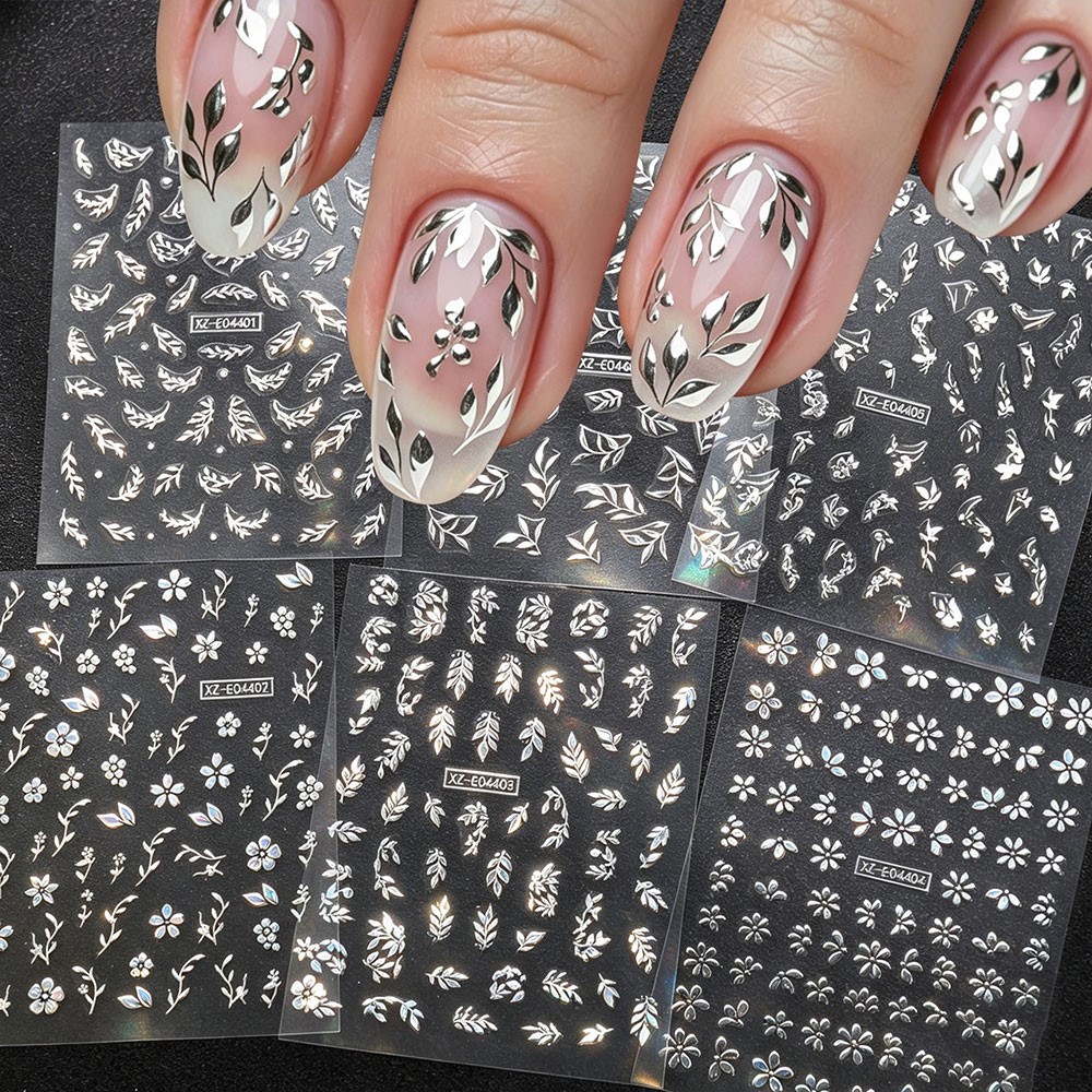 6 pièces/ensemble Autocollants - Nail Art Rose Gold avis et prix