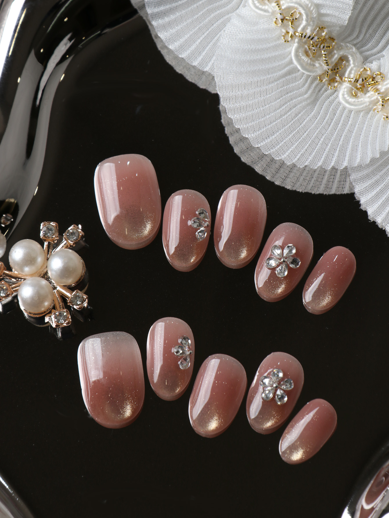 10 faux ongles courts à presse - Nail Adhesive Tab avis et prix